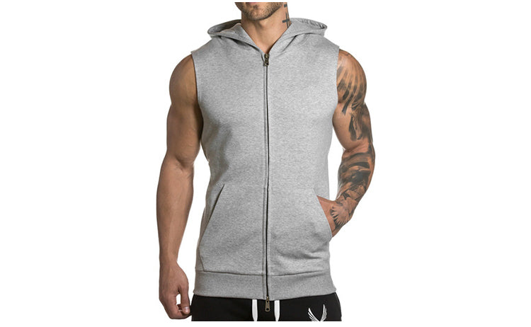 Sleeveless Men's Hoodies - Image 2